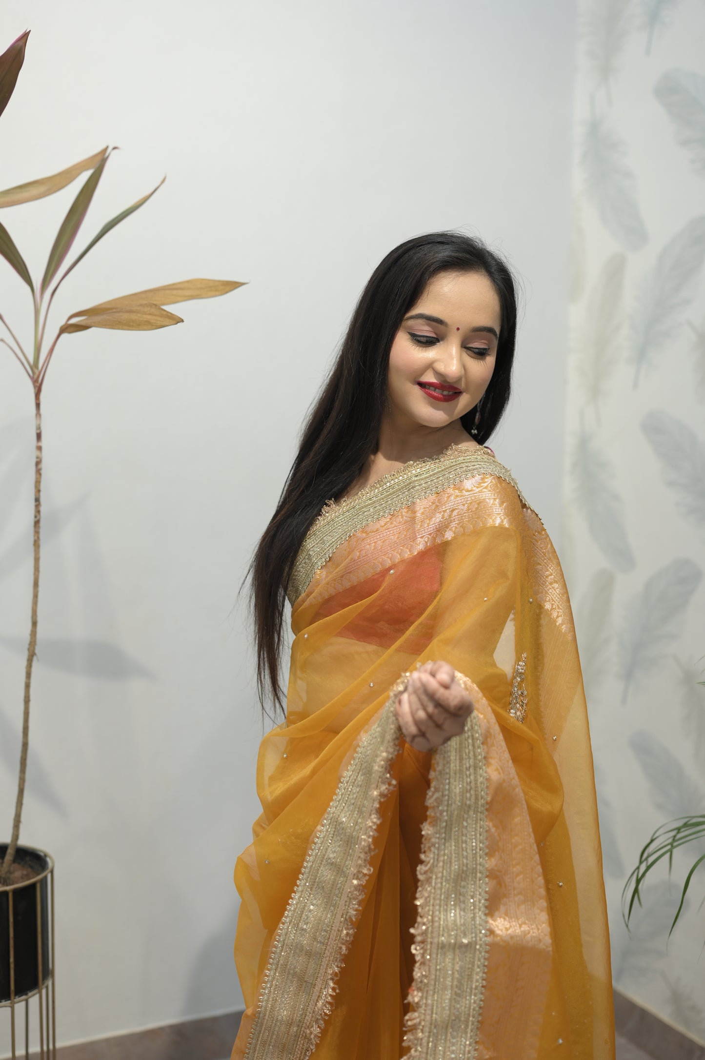 Golden Radiance Saree