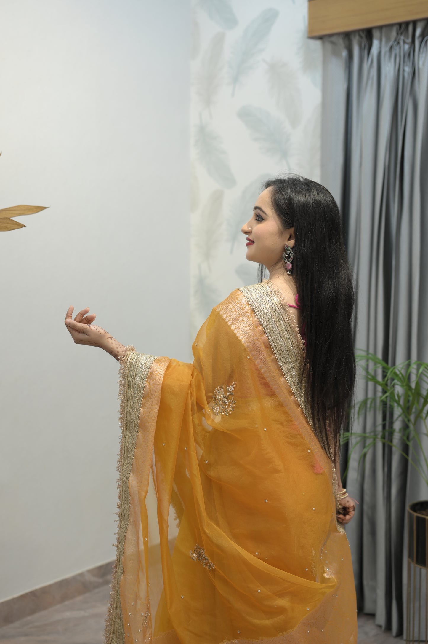 Golden Radiance Saree