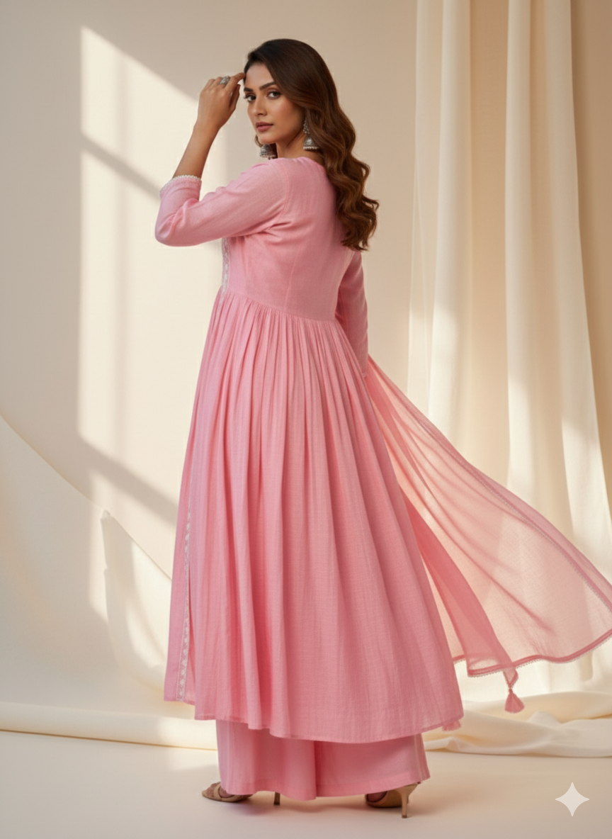 Blush Aura Kurti Set