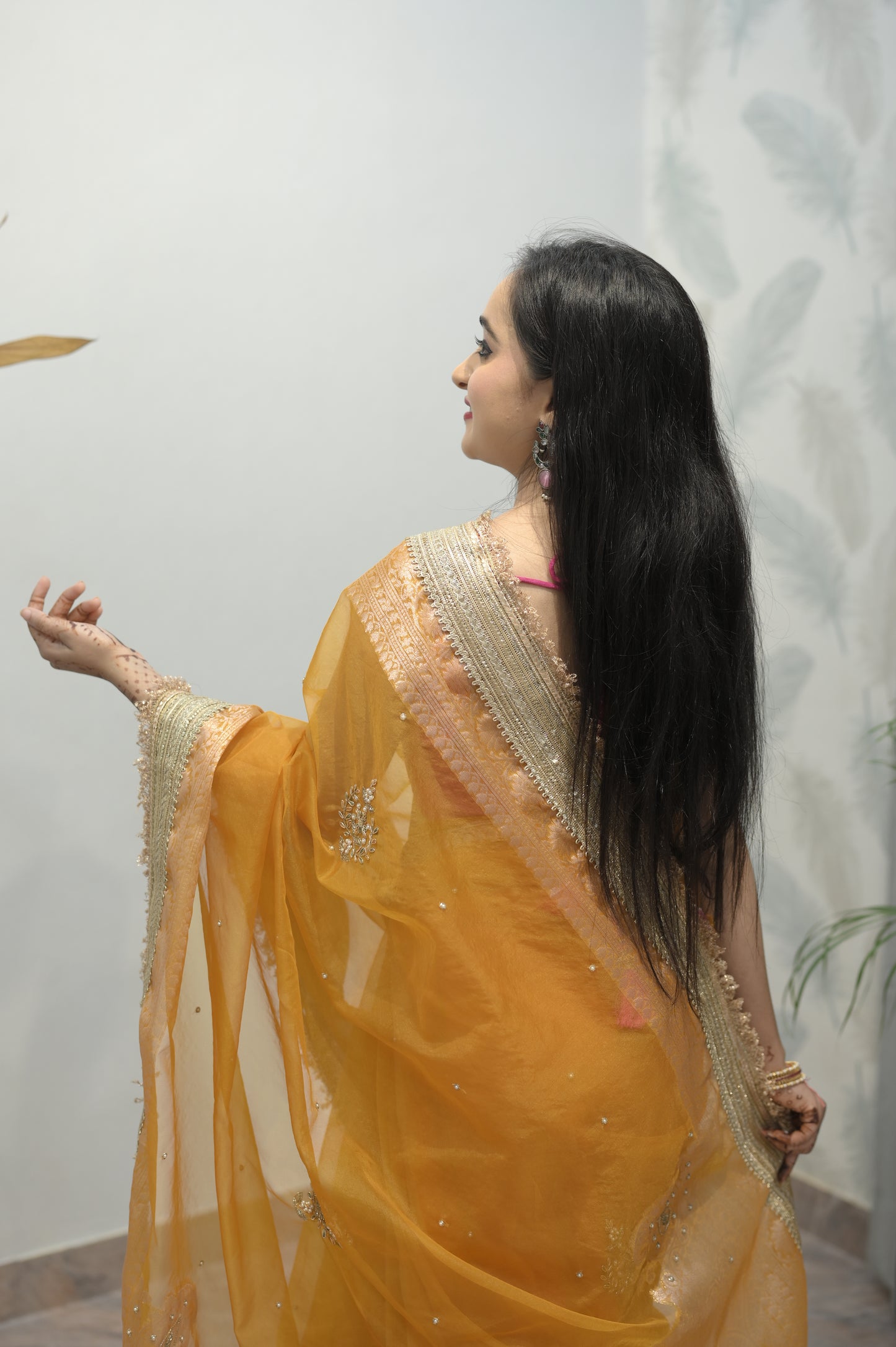 Golden Radiance Saree