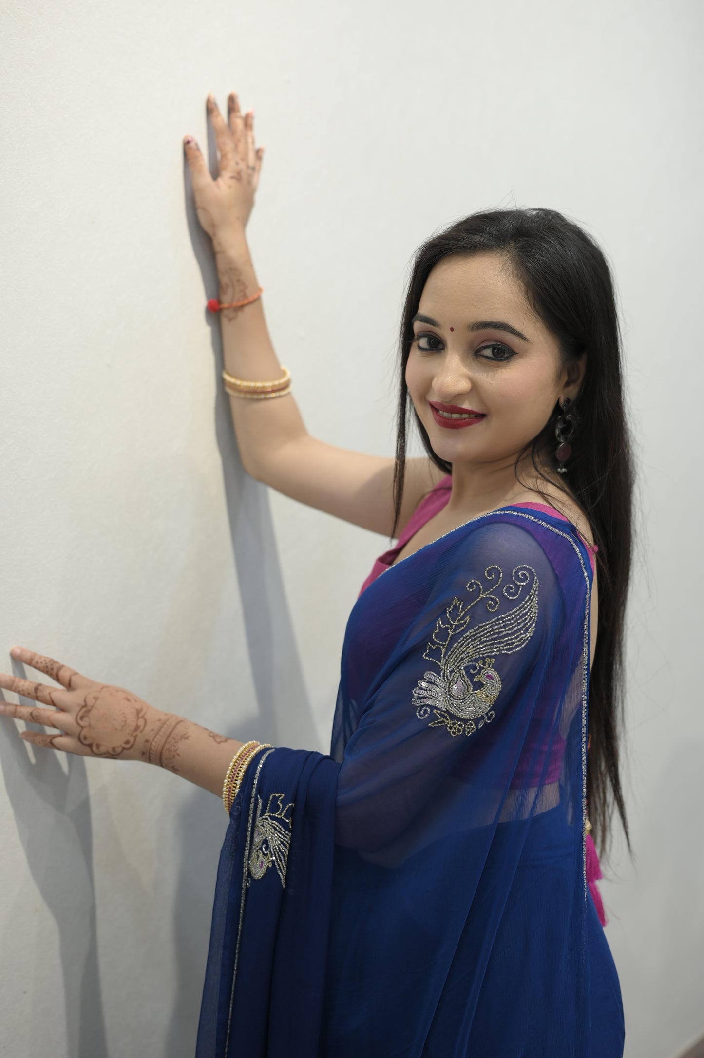 Midnight Elegance Saree