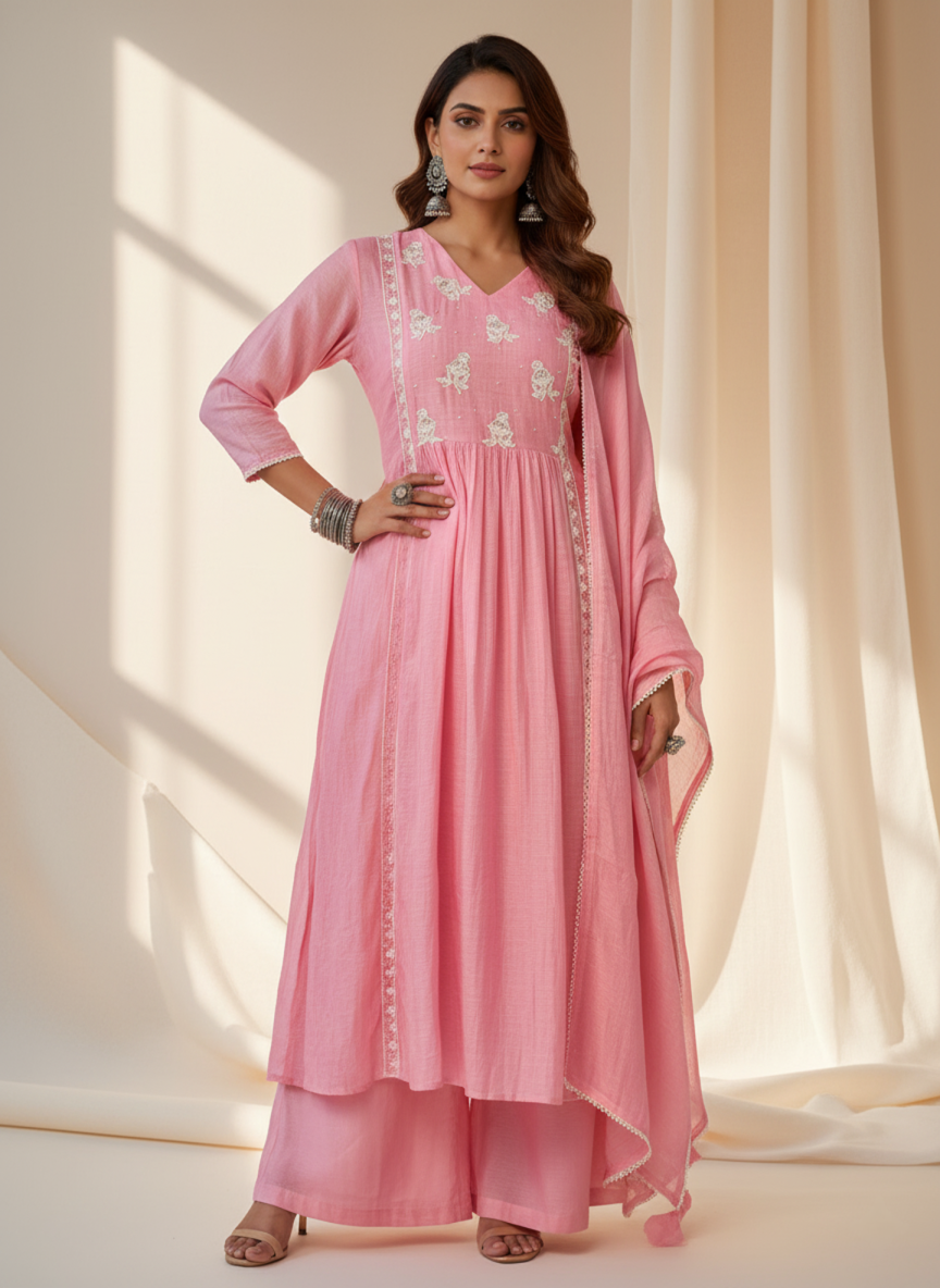 Blush Aura Kurti Set