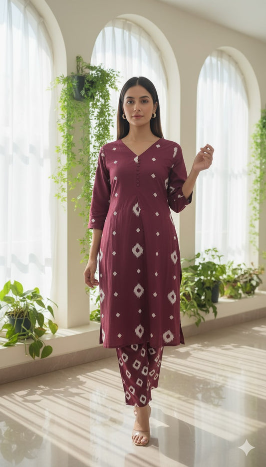 Brown Kurta Set
