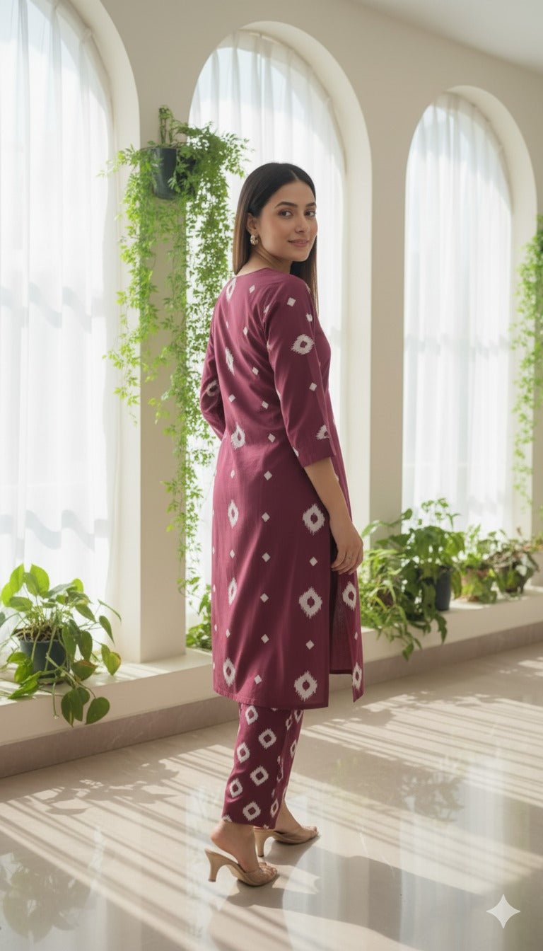 Brown Kurta Set